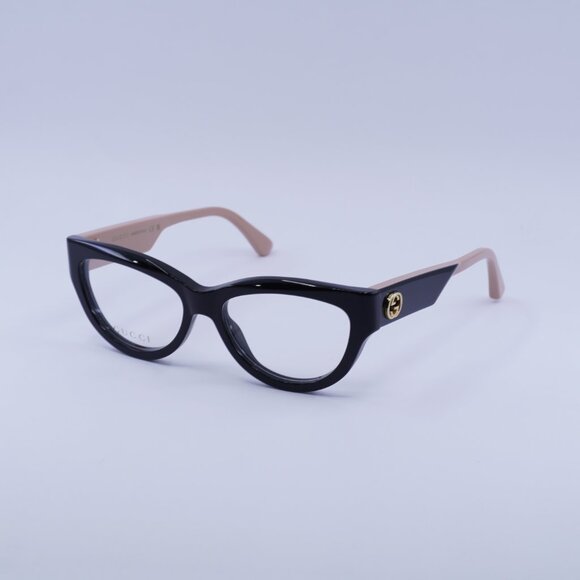 Gucci GG1665O 008 Eyeglasses Black/Nude 53mm Cat Eye Frame - Picture 7 of 12